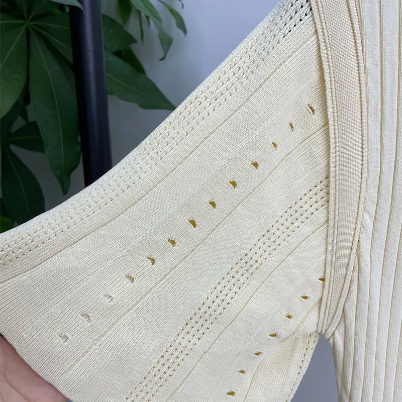 French-Knit Mermaid Dress