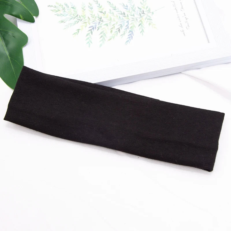 Elastic Cotton Hairbands for Sports & Yoga
