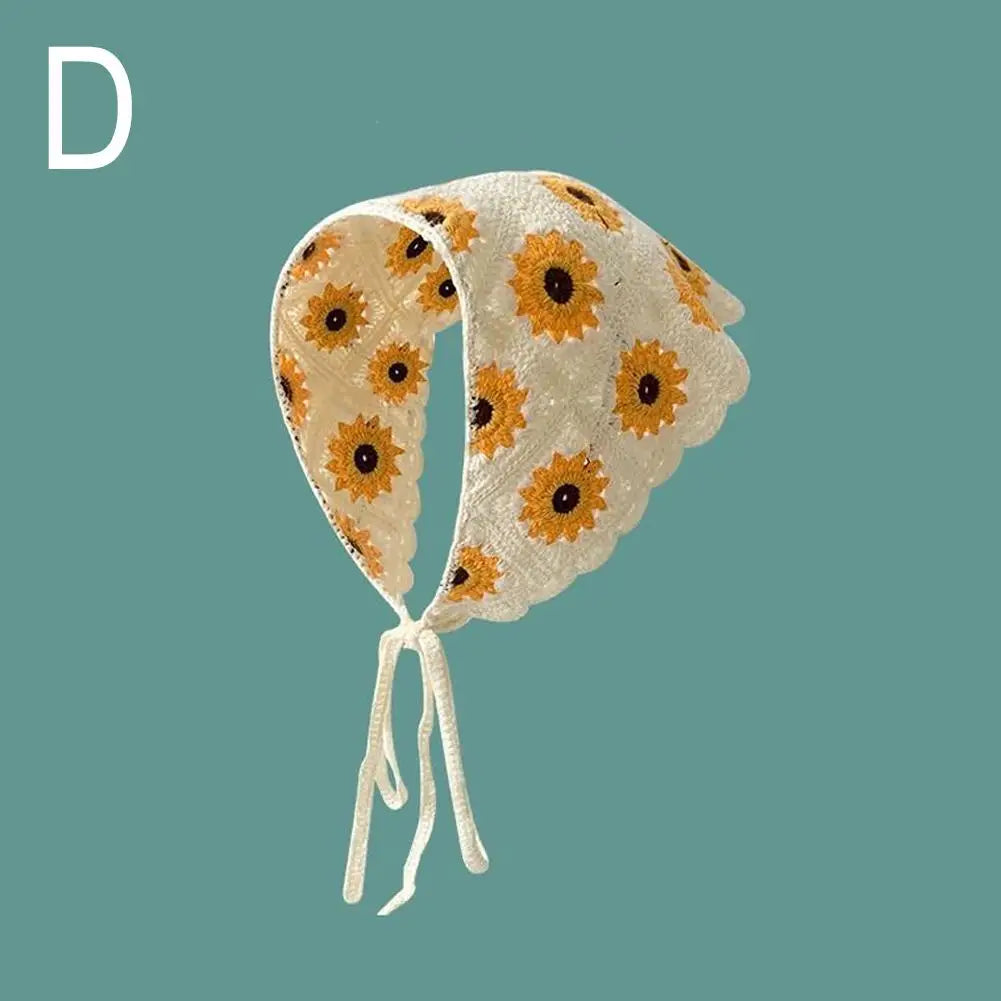 Korean-Style Crochet Triangle Headband