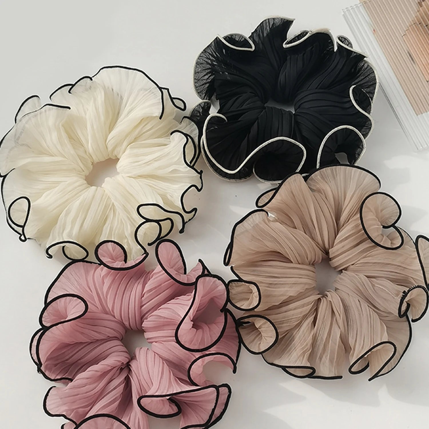 Korean-Style Big Scrunchies for Buns & Updos