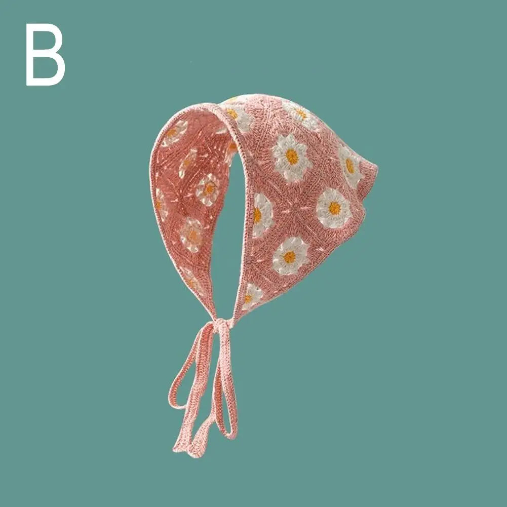 Korean-Style Crochet Triangle Headband