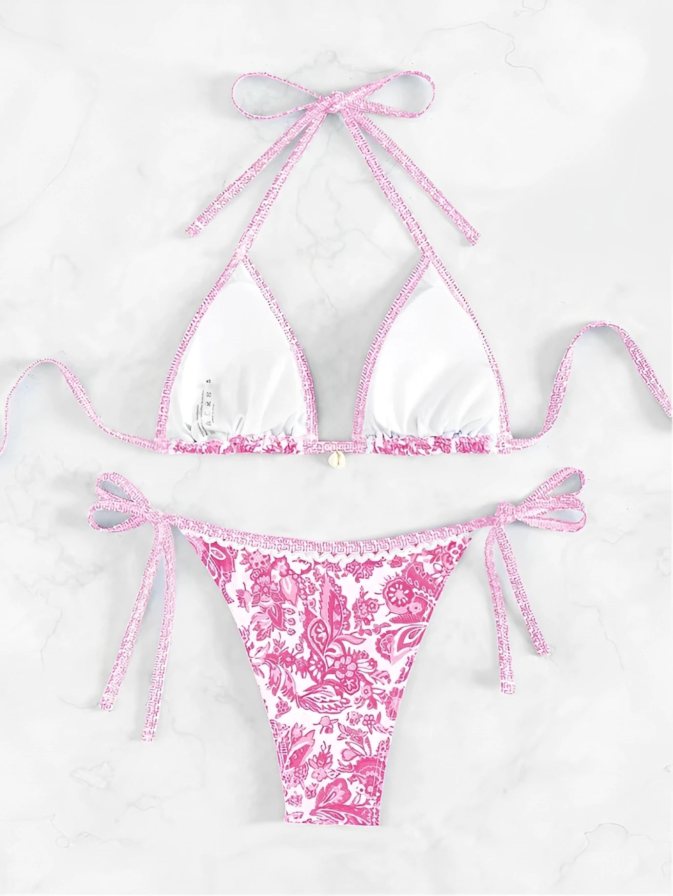 Halter String Triangle Two-Piece Bikini – Women’s Swimwear