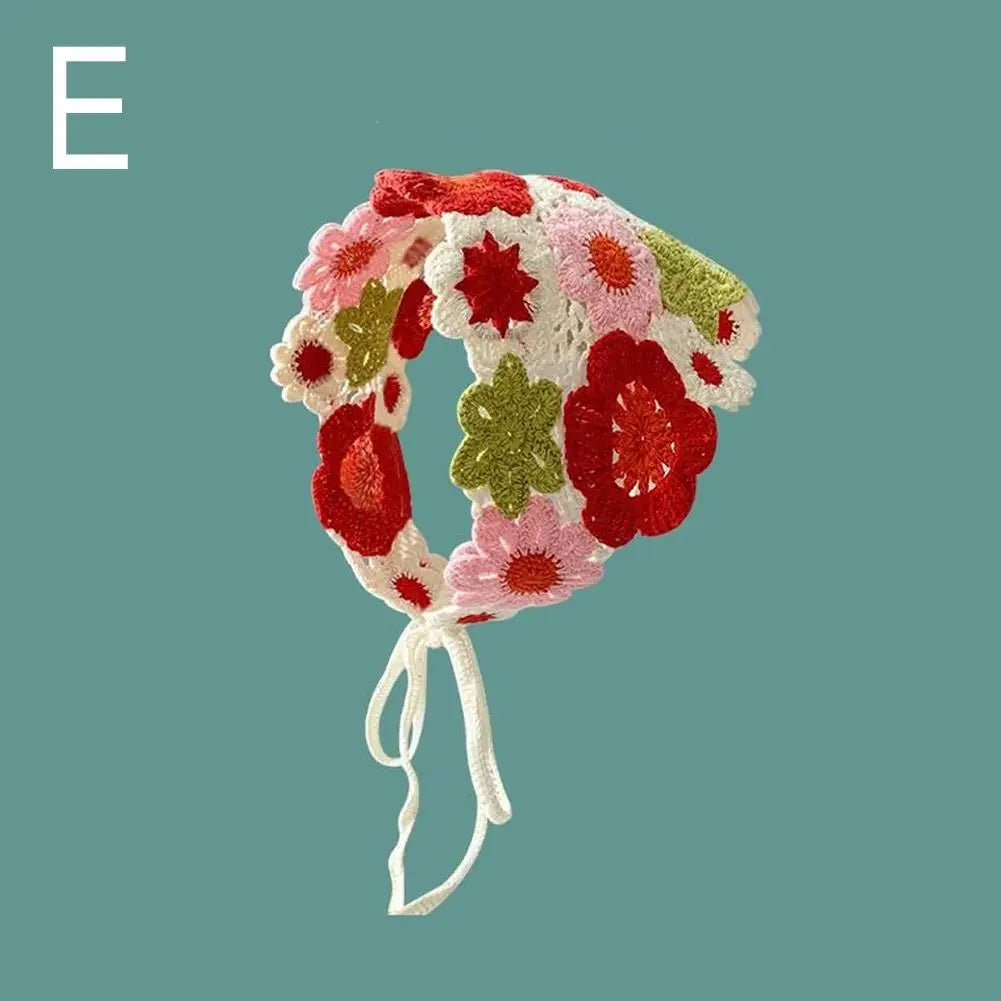 Korean-Style Crochet Triangle Headband