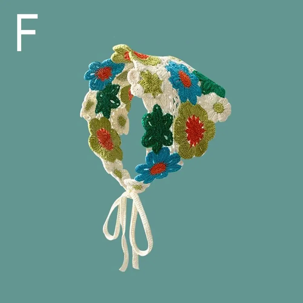 Korean-Style Crochet Triangle Headband