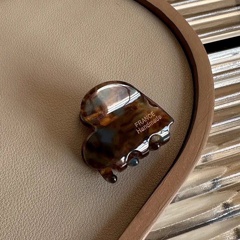 Small Heart-Shaped Claw Clips