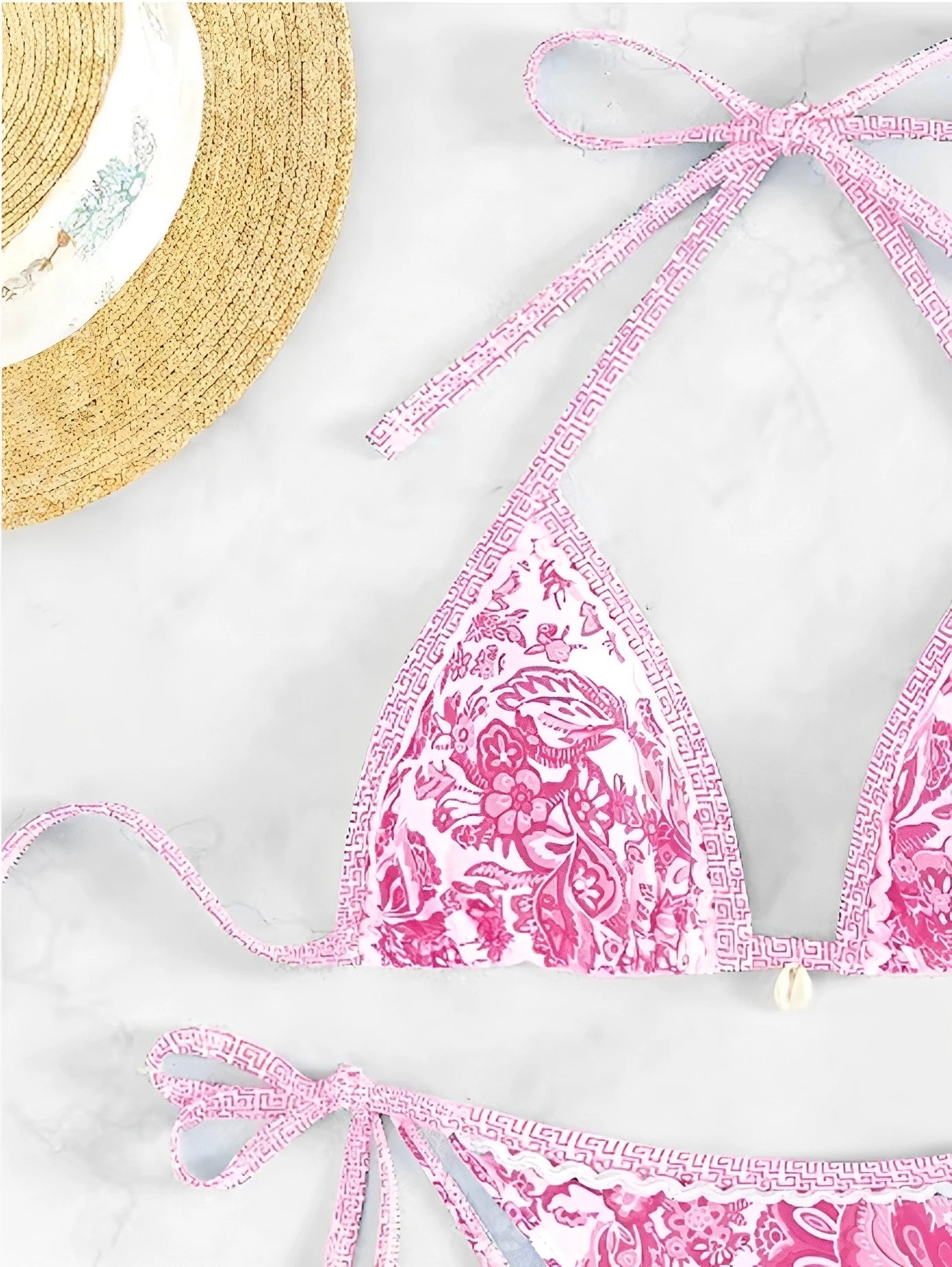 Halter String Triangle Two-Piece Bikini – Women’s Swimwear