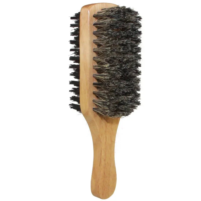 Natural Boar Bristle Hair & Beard Brush